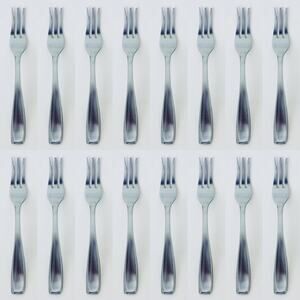 16 Pcs “Dash of That" by Hampton Forge Stainless‎ Flatware 5 3/4" Cocktail Forks